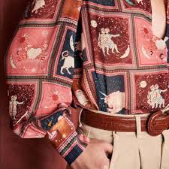 ⚡️RARE Sézane Tianna Astrology Zodiac Blouse - Picture 3 of 6